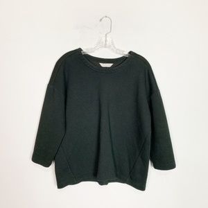 Everlane | pullover sweatshirt black structured M